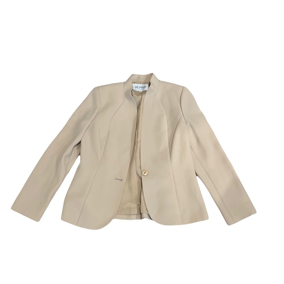 Jun Ashida Jackets & Blazers - Jun Ashida Beige Tailored Blazer & Wide-Leg Trouser Set